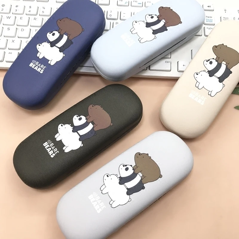 Ретро Элегантный Мультфильм мишки очки коробка Мода Ins девушка близорукость