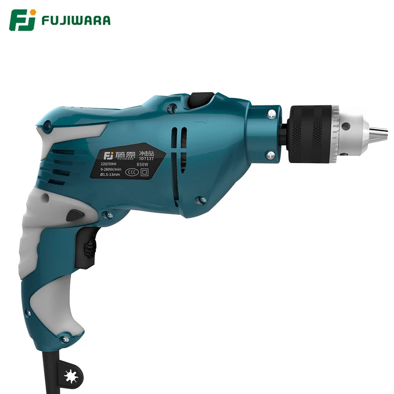US $71.24 FUJIWARA 710W 220V 50HZ Electric Impact Drill 183868 Sets Household Handheld Hammer Wall Drilling Woodworking Drill