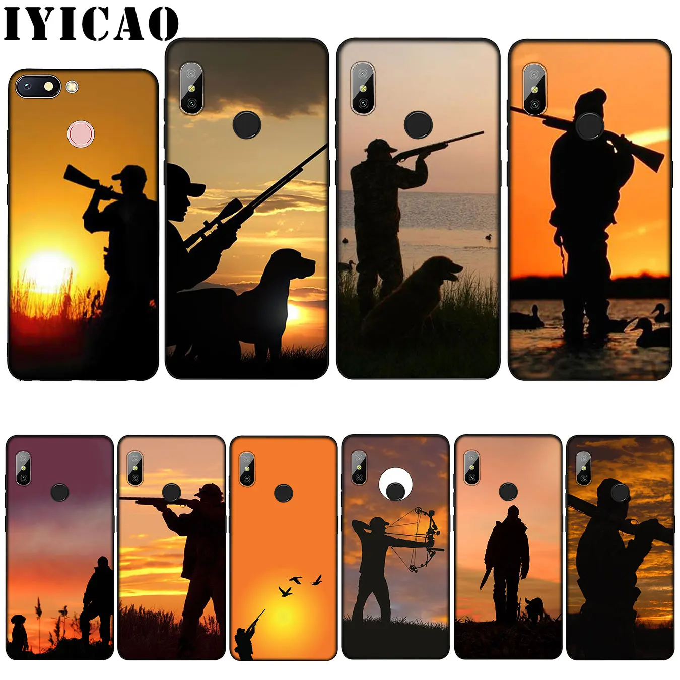 

IYICAO Hunter Dog hunting Colorful Soft Silicone Case for Xiaomi Mi 9 8 A2 Lite A1 6 pocophone f1 MAX 3 mi9 mi8 mia2