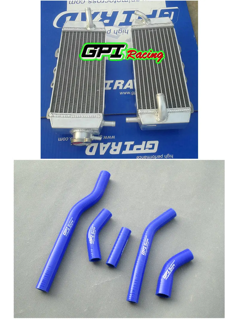 

aluminum radiator +hose for YAMAHA YZ 250 F YZ250F 2006/WR250F WR 250 F 2007-2013 2012 11