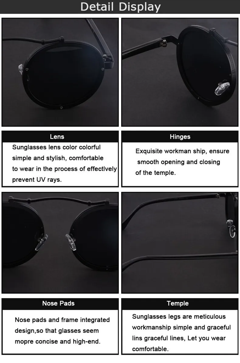 Классические солнцезащитные очки в стиле стимпанк для мужчин и женщин, фирменный дизайн, винтажные круглые солнцезащитные очки в стиле панк, мужские солнцезащитные очки для мужчин s UV400 ray bann