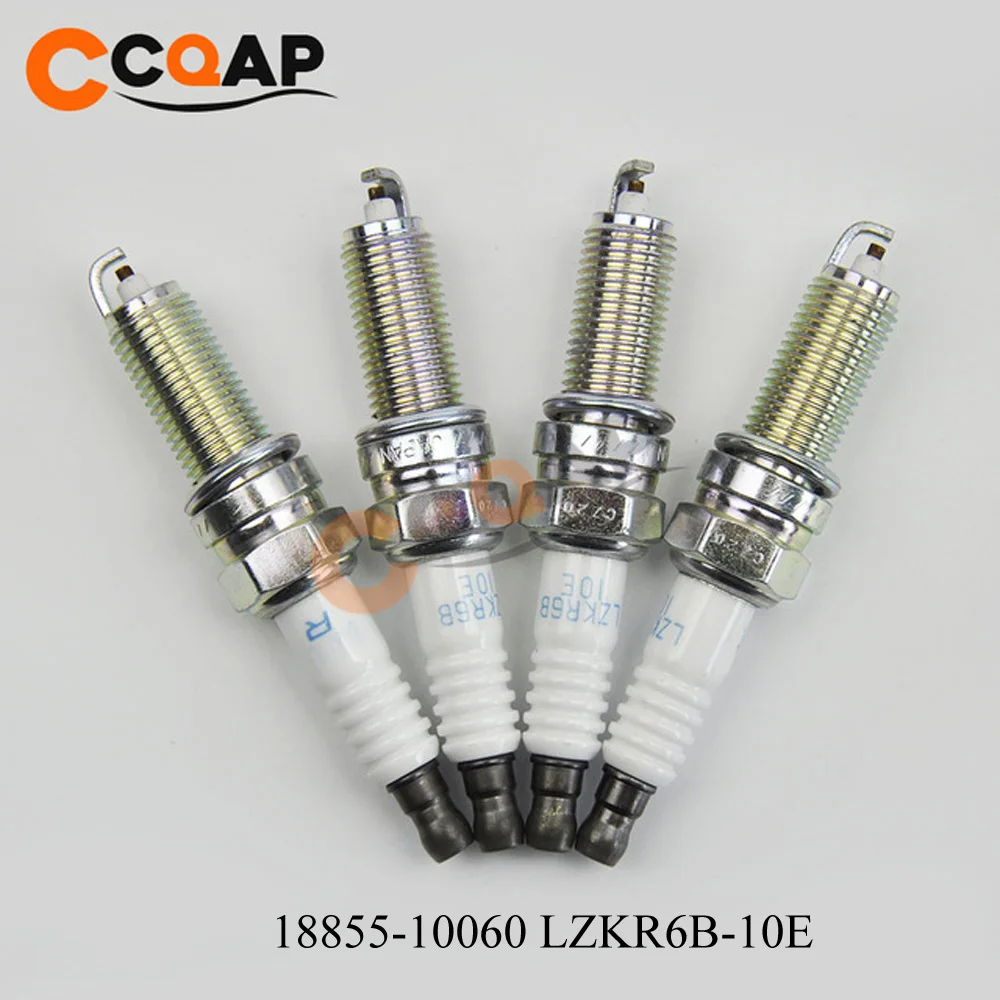 

4pcs/lot Iridium Spark Plug 18855-10080 18846-11070 18855-10060 LZKR6B-10E SILZKR6B11 18840-11051 for Hyundai Elantra Genesis