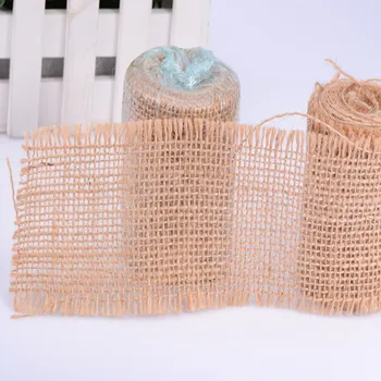 

16cm 3 Yards Natural Festival Jute Hessian Burlap Cake Ribbon Wedding Party Floristry Decors 3pcs Wrapping Linen Burlap Strap