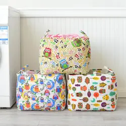 Милый мультфильм Сова Дизайн Одежда сумка для хранения креативные игрушки Clutter Box Настольный ящик для хранения корзина для домашнего