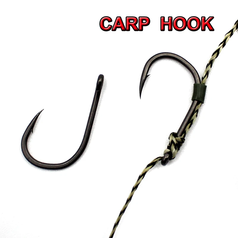 

25PCS Carp Hooks Wide Gape Barbed Hook for Carp Fishing Needle Sharp Curve Carp Fishing Hooks Matt Black Pop up Boilies Europe