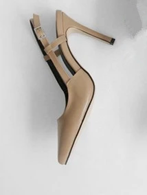 JIANBUDAN/пикантные летние женские туфли на высоком каблуке; коллекция года; элегантные женские офисные туфли; туфли-лодочки на высоком каблуке 8 см/10 см; размеры 34-41 - Цвет: Nude color 10cm