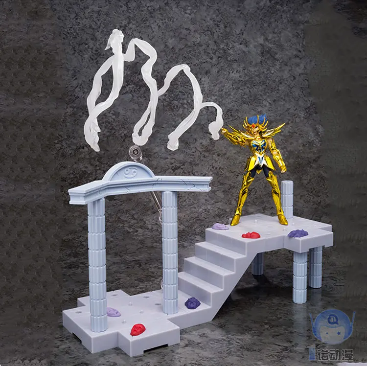 Figura de Ação Original Bandai Panoramation Cena Saint Seiya Ouro Mito Pano Shiryu Shun Shaka Athena Modelo 10 cm d. 35 Original bandai d. d. panoramation cena saint