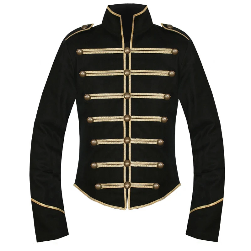 

My Chemical Romance Parade Military Jacket Gold and Black Adult Men's Halloween Carnival Cosplay Costume