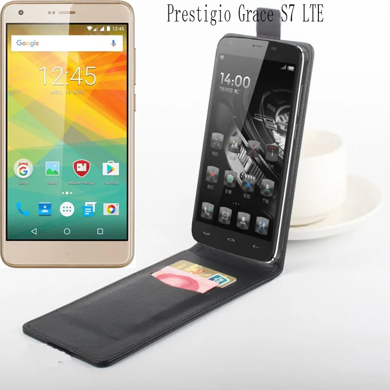 

NEW Up and Down Flip PU Leather mobile Phone Case with Card Slot Coque Fundas Cases for Prestigio Grace S7 LTE 5.5" cover