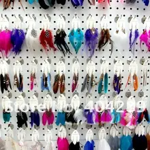 120 пар смешанный стиль перо серьги женские серьги с подвесками очаровательные украшения, аксессуары