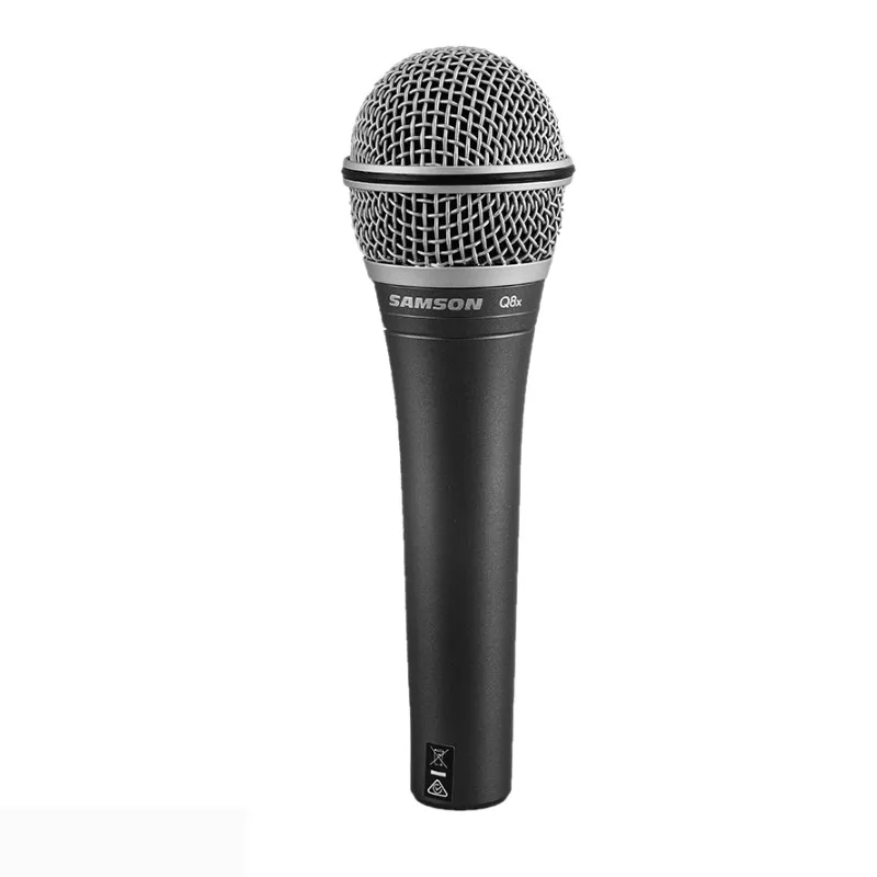 

SAMSON Q8X Updated version SAMSON Q8 Professional Dynamic Vocal Microphone handheld microphone with carry bag and clip