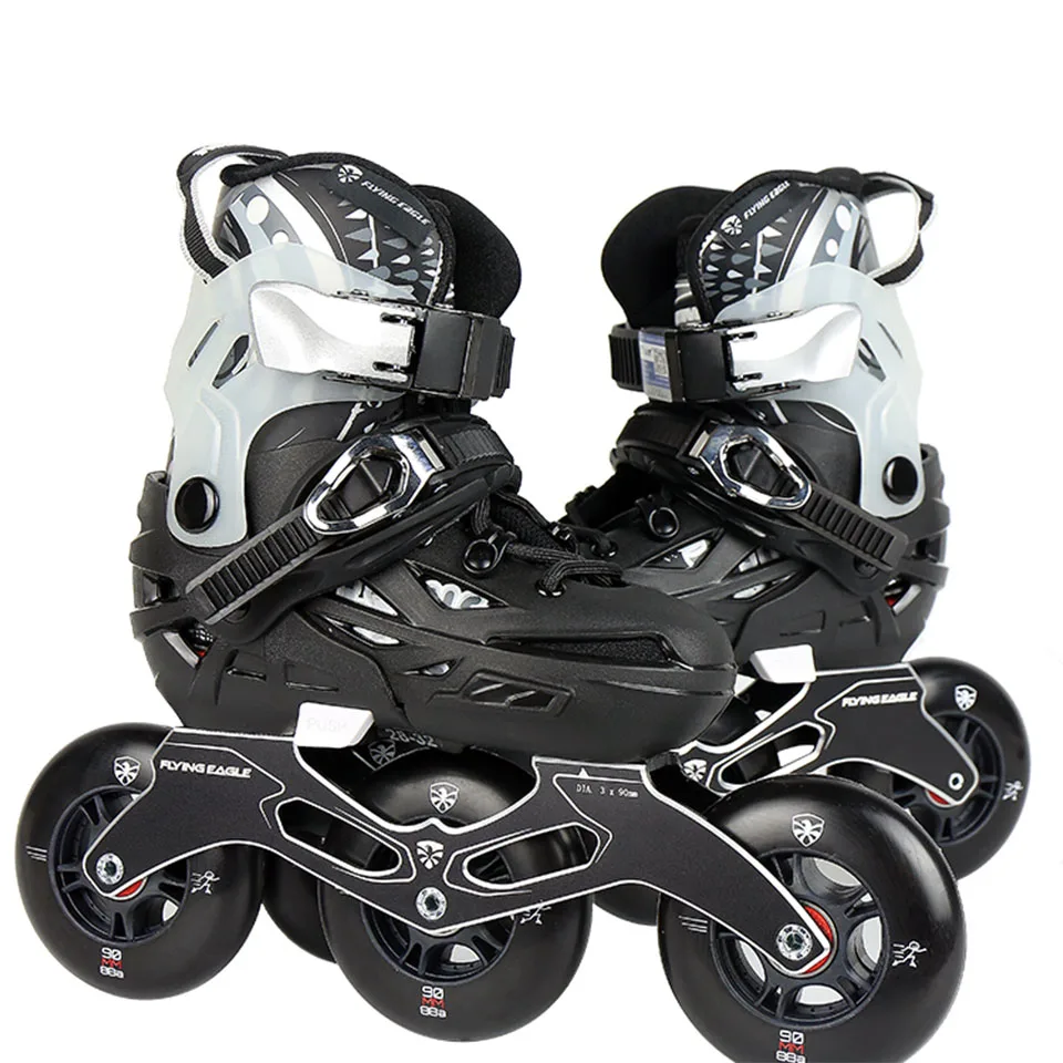 Летающий орел S6S детский скоростной роликовый Коньки 3*90/100 мм колеса Сокол роликовые коньки обувь для улицы коньки Patines