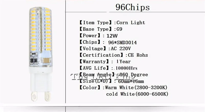 G9 светодиодные лампы AC 110 V 220 V 7 Вт 9 Вт 10 Вт 12 Вт 15 Вт SMD 3014 лампа, заменяющая галогенновую лампу 40 Вт Светодиодный свет 360 градусов угол луча прожектора