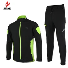 ARSUXEO Arsuxeo, зимние мужские куртки для велоспорта, комплект, с длинным рукавом, термальный флис, для шоссейного горного велосипеда, MTB, куртка, уличные спортивные костюмы