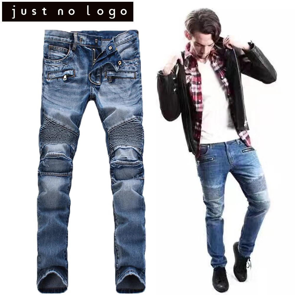 biker tapered jeans