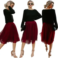 DY@ женская модная юбка для девочек Однотонная юбка с высокой талией