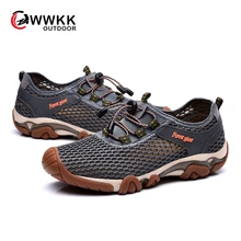 WWKK Мужская сетчатая акваобувь уличная профессиональная прочная Треккинговая дышащая обувь мужская походная Водная обувь спортивная, кроссовки