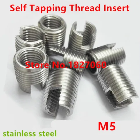 Industrial Thread Insert Parts 20Pcs Stainless Steel Self-tapping Fasteners