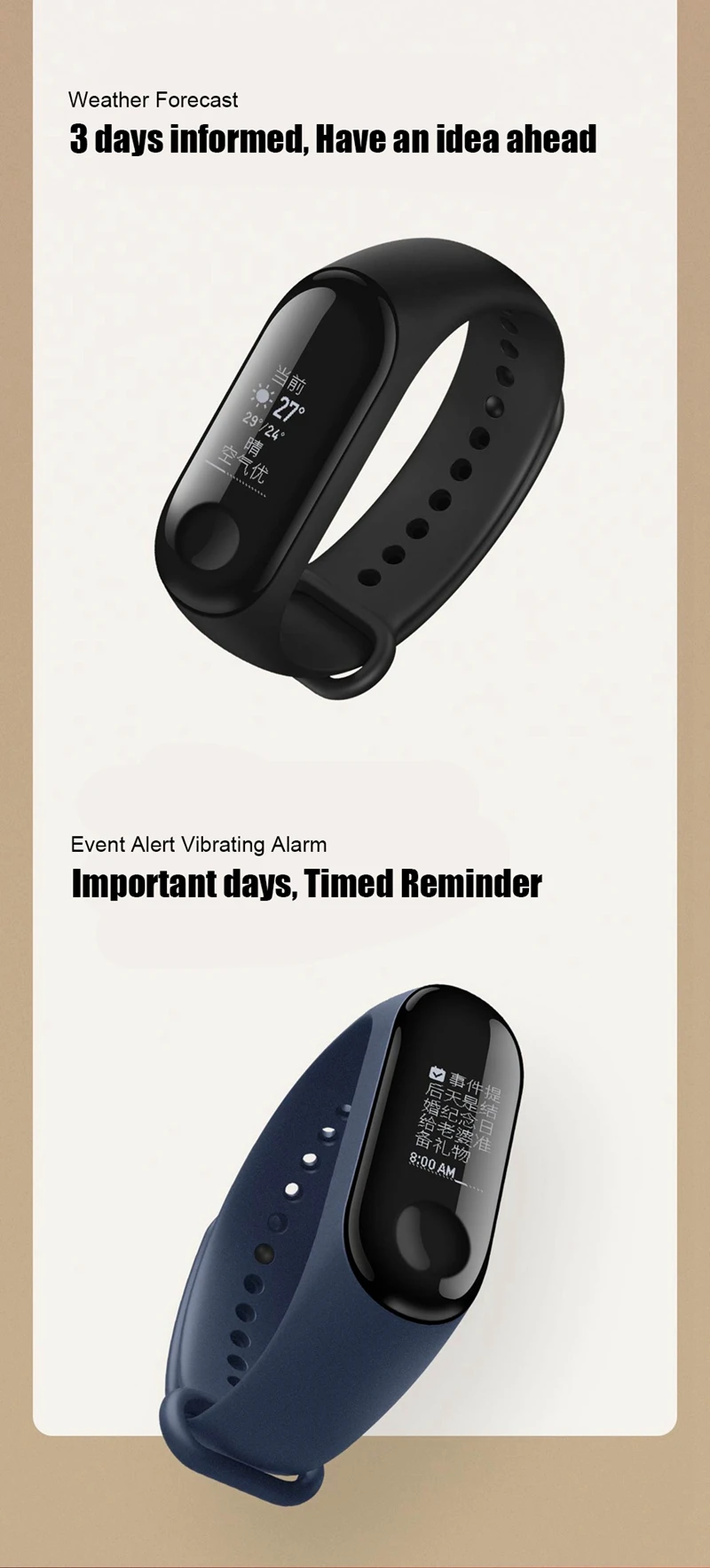 Оригинальный Xiaomi mi band 3 Смарт-браслет mi band 3 OLED дисплей фитнес mi браслет-трекер водонепроницаемые часы Correa