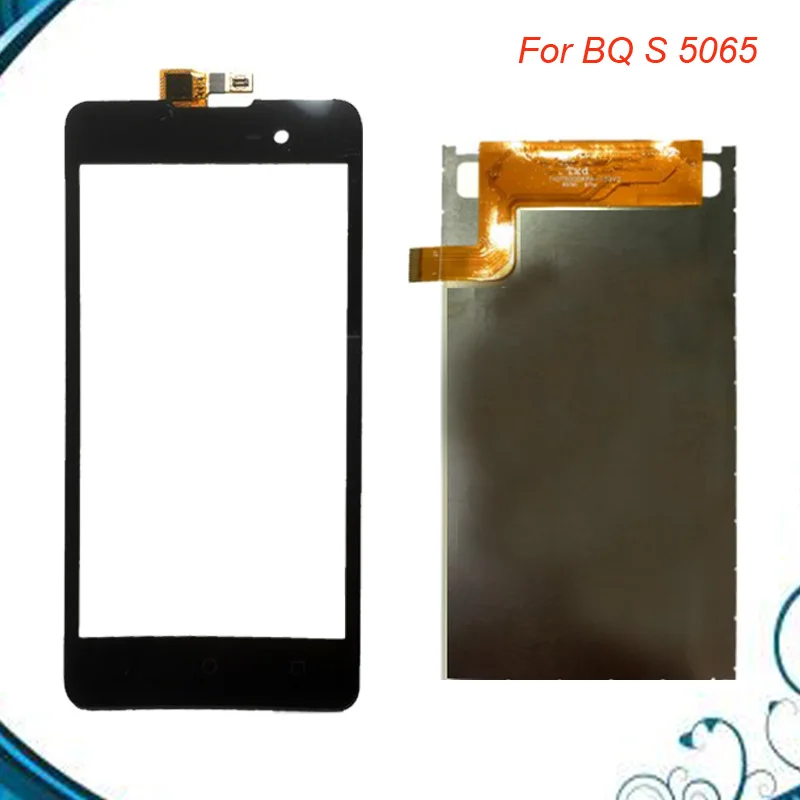 

100% Tested OK For BQ BQS-5065 BQS 5065 Choice LCD Display Touch Screen Digitizer Black Color Free Shipping IN Stock