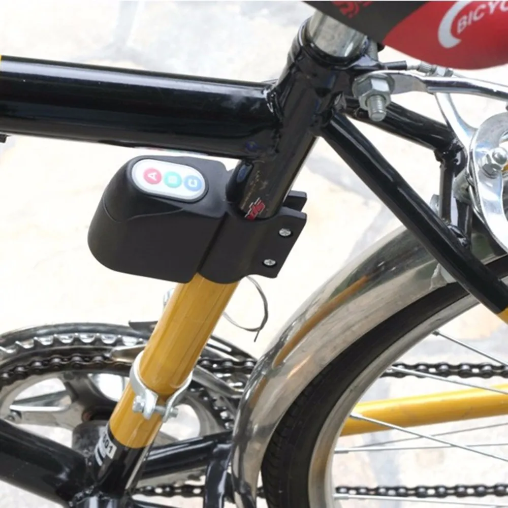 Лидер продаж велосипедный Велосипед Мотоцикл Велоспорт Сигнализация Противоугонная цифровой кодовый замок громкий звук