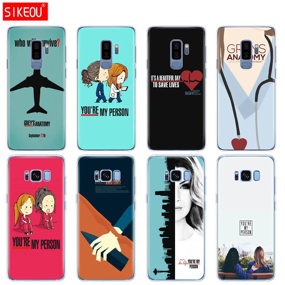 Custodia In Silicone Per Samsung Galaxy S9 S8 S7 S6 Edge S5 S4 S3 Plus Cover Per Telefono Greys Anatomy