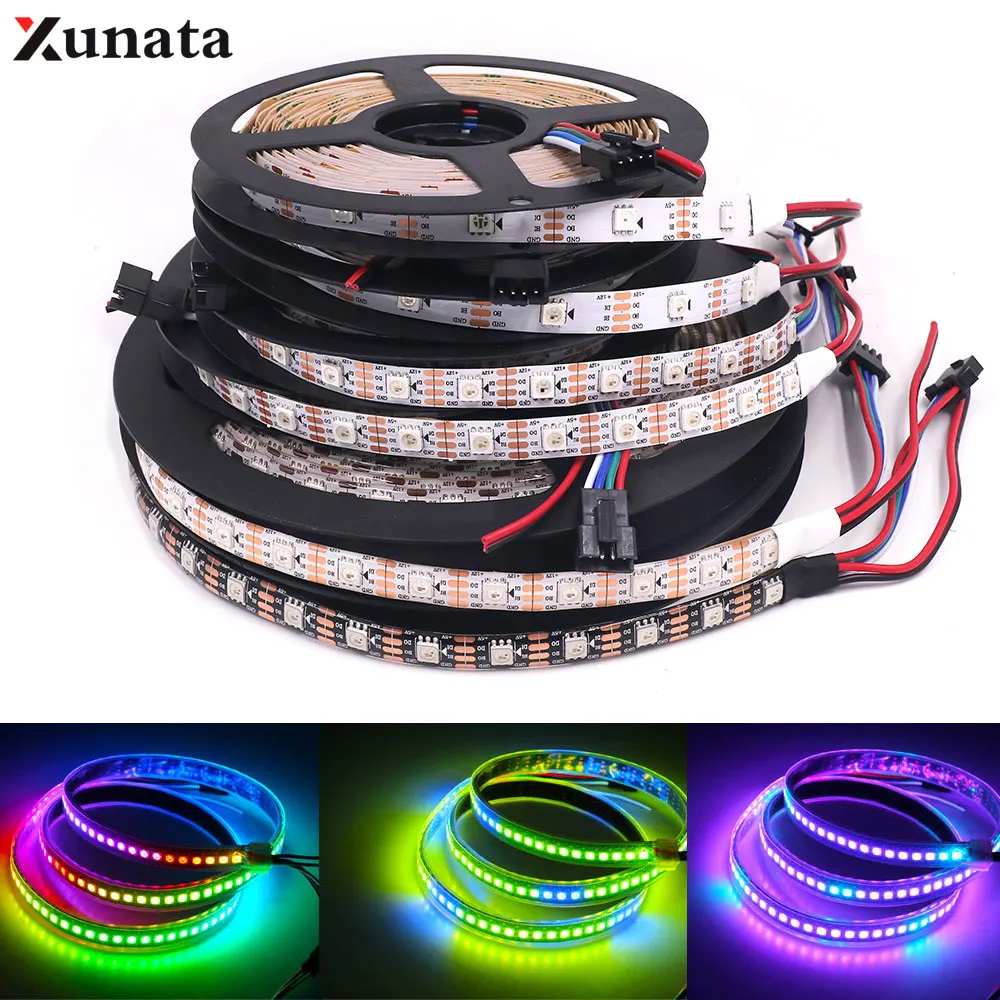 Светодиодная лента WS2815 WS2813 RGB 5 м/лот 12 в пост. Тока В светодиодный светильник