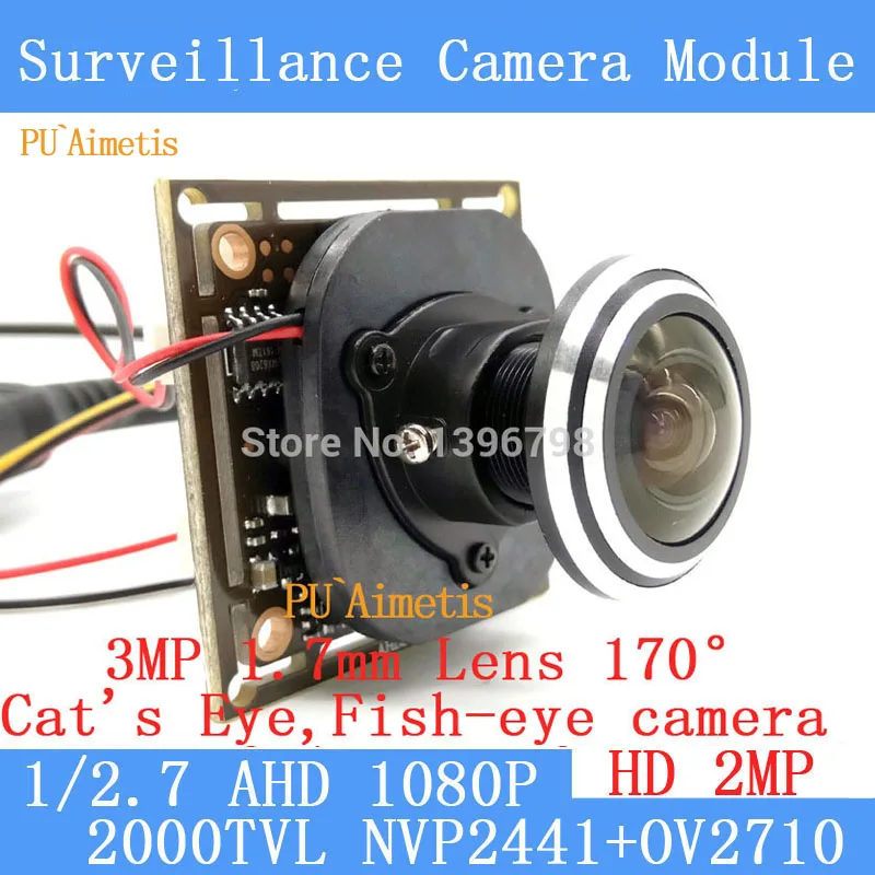 PU`Aimetis 1/2.7 1920*1080 AHD Mini Camera Module 2MP 1080P 360 Degree Wide Angle Fisheye Panoramic Camera Infrared Surveillance camera : image PU`Aimetis 1/2.7 1920*1080 AHD Mini Camera Module 2MP 1080P 360 Degree Wide Angle Fisheye Panoramic Camera Infrared Surveillance camera