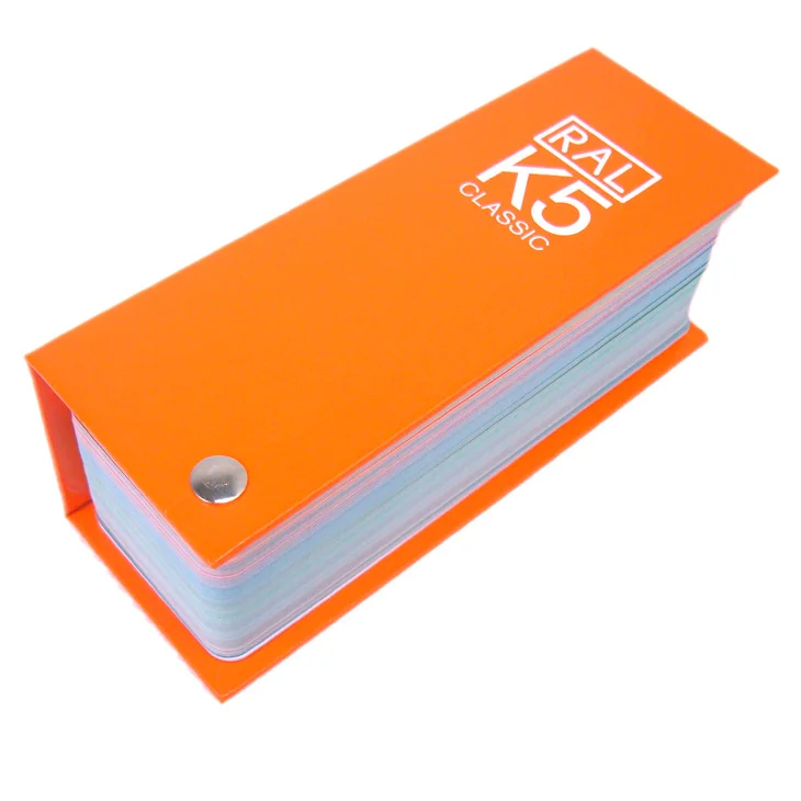 Карточка цвета RAL (цветная карточка Raul) краски полноразмерный