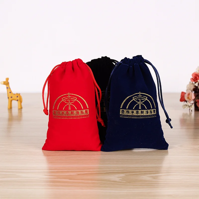 

jewelry pouches jewelries organizer storage bag flannel velvet bag packaging bags