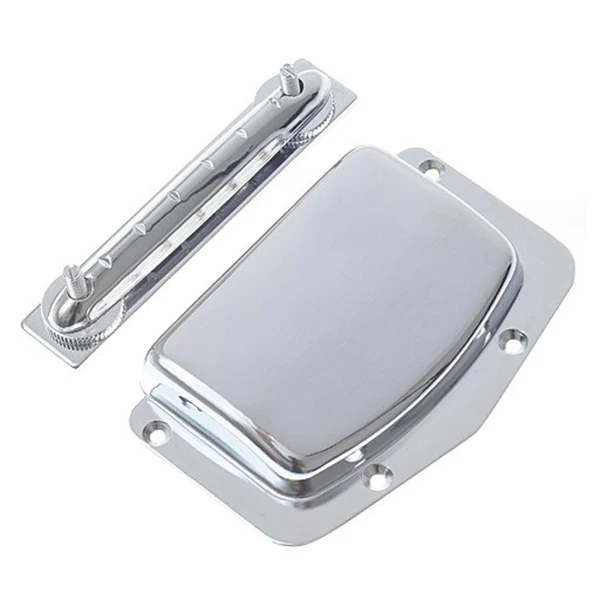 

5 PCS of (1pc Harmony Kay & Imports Adjustable Fixed Bridge and Cover Silver)
