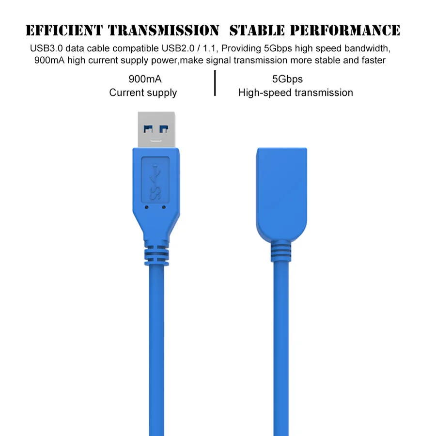 Высокоскоростной USB 3,0 кабель-удлинитель папа-мама USB3.0 Кабо 1 м 1,5 м 3 м 5 м USB 3,0 Шнур для U диск мышь кабель для ноутбука