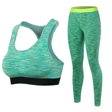 Women’s Tracksuit Yoga Set Bra Leggings Sport Suit for Fitness Gym Running Training Wear ladies Sportwear Yoga Bra Pants 50830