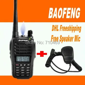 

DHL freeshipping+BaoFeng UV-B6 5W 99 channel dual band dual display dual standby two way radio pofung uvb6 uvb6+Mic speaker