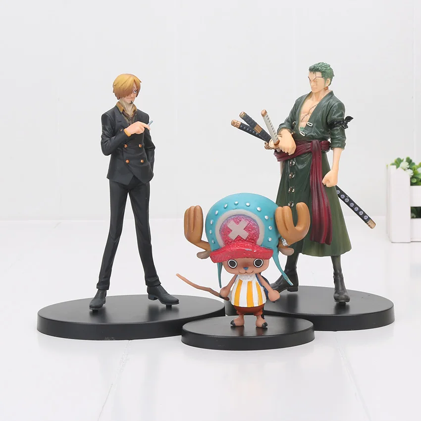 

3pcs/set 7-15cm Nice Action Figure Japanese Anime Dx One Piece Two Years Later Tony Tony Chopper Sanji Zoro Pvc Model Toys