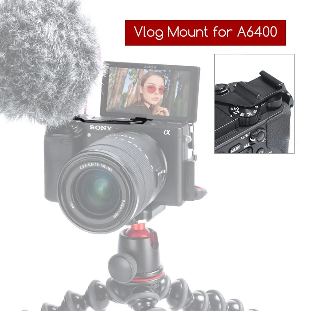 VK 3 камера Rig DSLR Vlog холодная колодка для обуви sony A6400/6300 микрофонный монитор