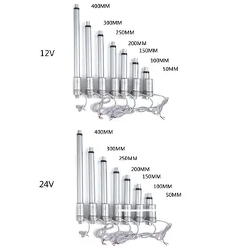 

12V DC Electric Linear Actuator Motor Controller 30mm/s 300N Stroke 50/100/150/200/250/300/350/400mm