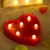 Светящийся Рождественский светодиодный креативный Ночной светильник с буквенным принтом 26 английских букв и цифр, романтическая лампа для украшения дома и свадьбы - Цвет: Heart