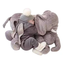 

60cm Plush Elephant Toy Infant Plush Elephant Soft Appease Elephant Playmate Doll Baby Elephant Pillow Plush Toys Stuffed Doll