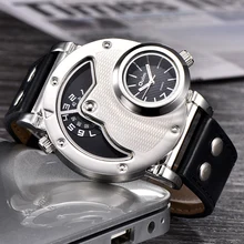 Oulm часы Уникальный дизайн много часовых поясов кожаный ремешок мужские кварцевые наручные часы Oulm 9591 модные мужские часы reloj hombre