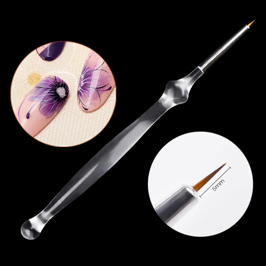 

1Pc Gradient Blooming Nail Art Brush Nail Drawing Painting Liner Brush DIY Manicure Nail Tools