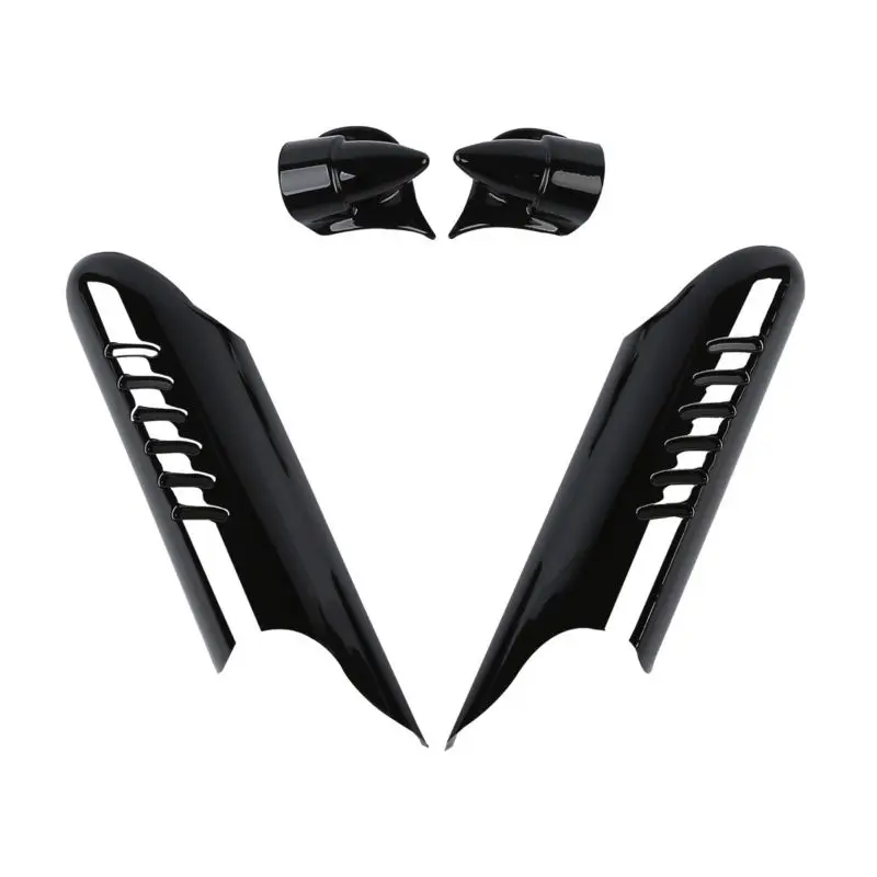 Buy Black Chrome Fork Lower Leg Deflectors Shields For