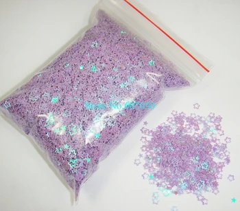 

50g/bag x Dazzling Lilac Color Hollow Plum Blossom Flower Paillette Spangles Shape for Nail Art Christmas Crafts Decoration