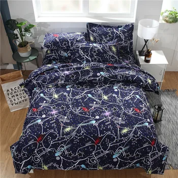 

Home Textile Duvet Cover Cartoon starry star English style 3pcs/2pcs Quilt cover pillowcase family Children's room dormitories
