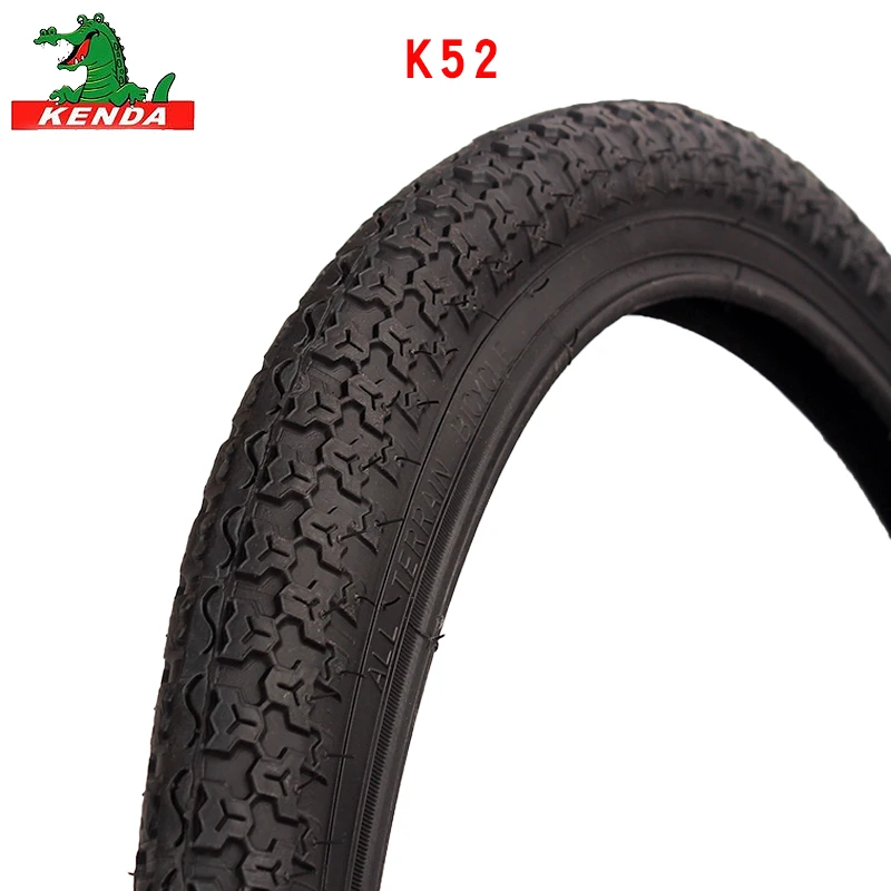 Kenda-Folding Mountain Bike Tire, K52 Cycling Parts, 20 ", 24", 26 ", 20x2.125, 24x1.75, Bicycle Tire
