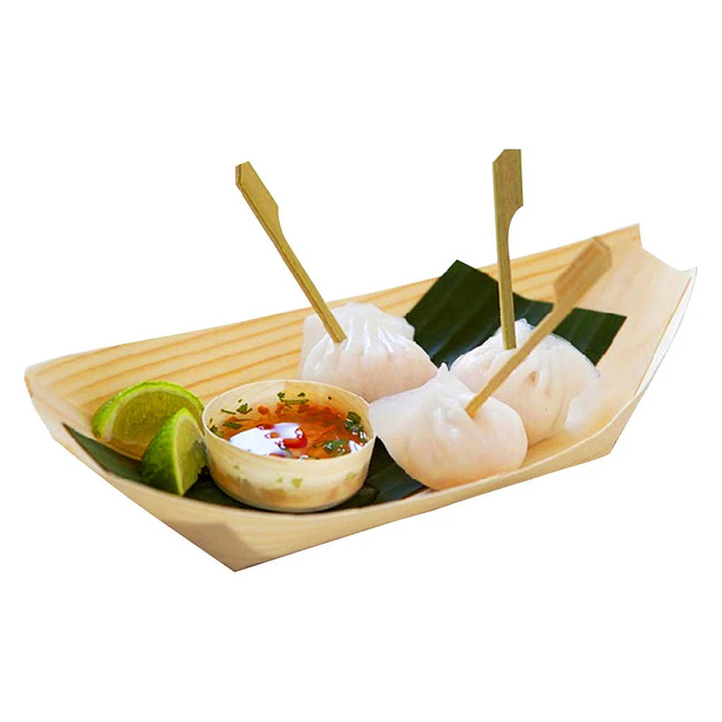 Premium Brown Disposable Paper Food Serving Tray for Fried Fish Chicken Fast Food and More, 50pcs/set, 3 Sizes to Choose