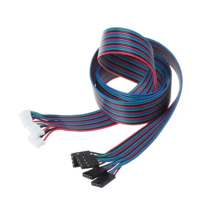 

4pcs 100cm 4pin Stepper Motor Cables XH2.54 Terminal Wire For 3D Printer NEMA 17 Stepper Motor