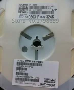 

RC0603FR-07324KL SMD Resistance 0603 0.1 W 324 kOhms 1% 100 ppm