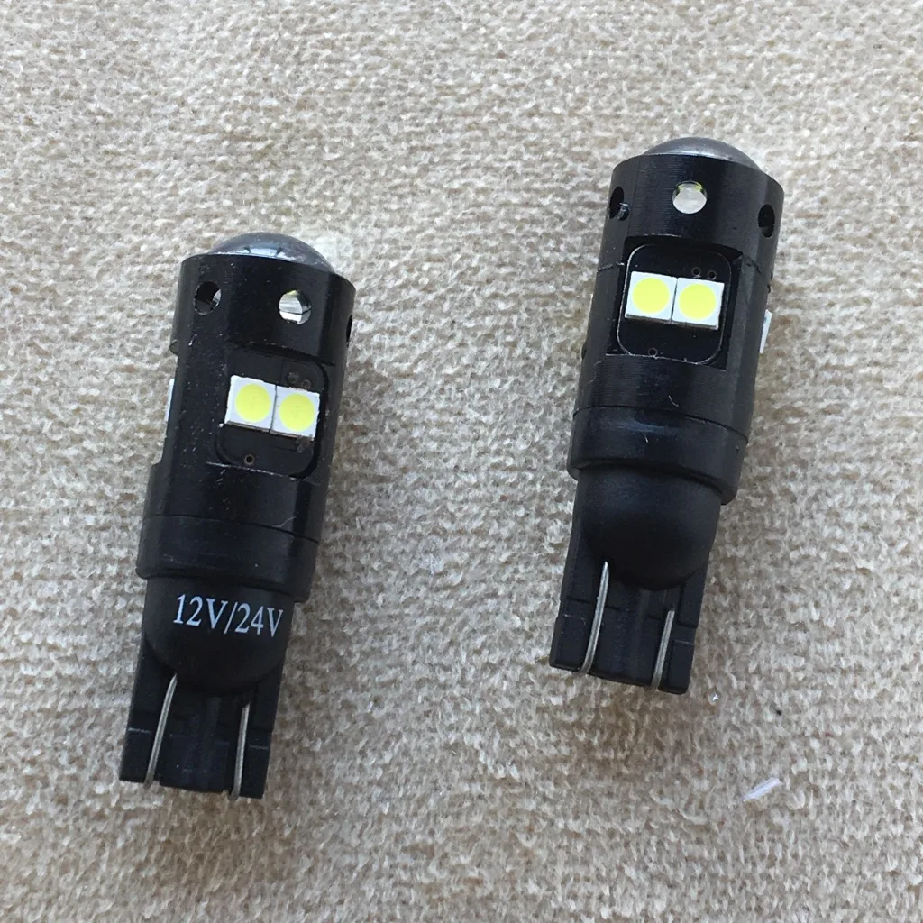 MaleCrane 1/2/4 шт. T10 W5W/194 светодиодный авто номерного знака светильник 12 24V 3W 160LM белый