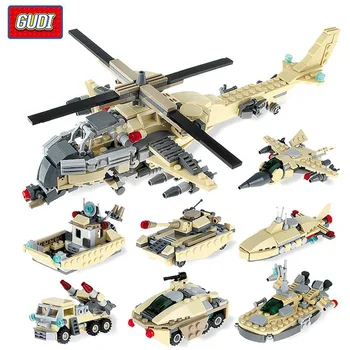 

GUDI Models Building toy Compatible with G8007 679PCS 8 in 1 Blocks Toys Hobbies For Boys Girls Model Building Kits